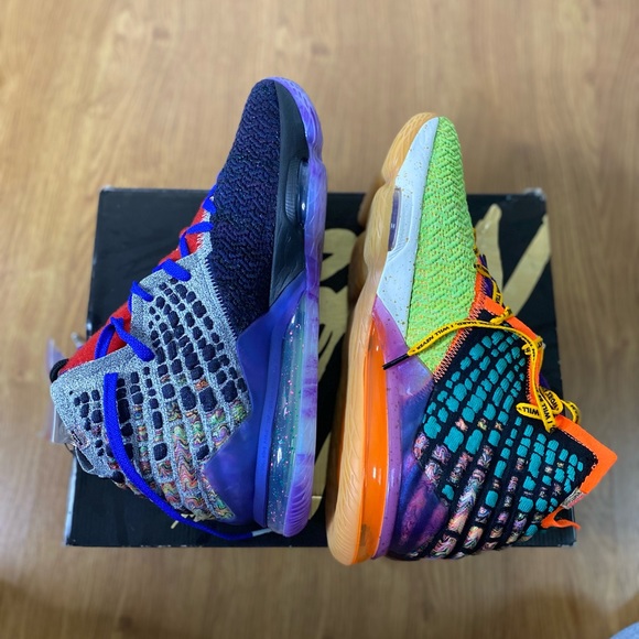 Brand New LeBron James 17 What The Size 14 Multicolored Sneaker Box Included - Picture 9 of 16